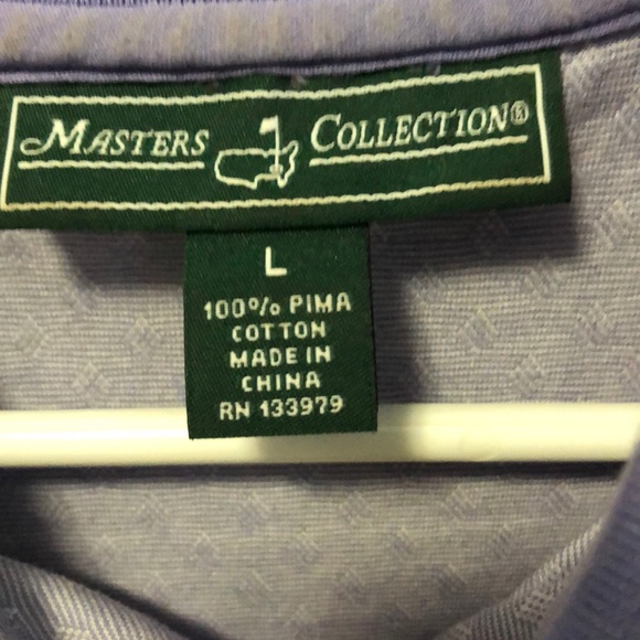 Large Purple Pattern Masters Polo - Picture 2 of 3